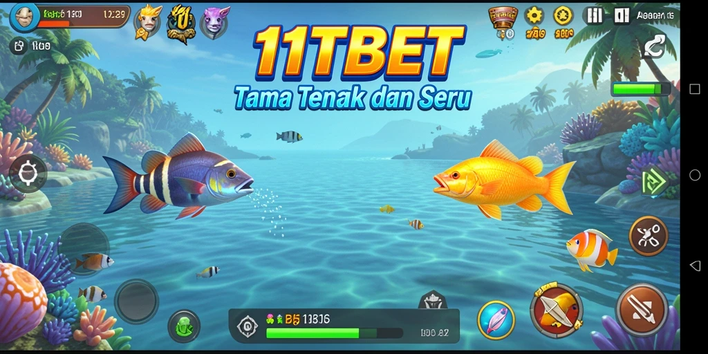 Tangkapan layar menampilkan gameplay seru Tembak Ikan di 11TBET.