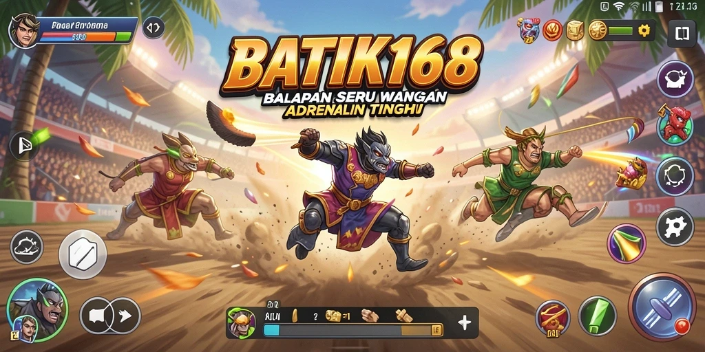 Tampilan gameplay <strong>BATIK168</strong> yang mendebarkan di lintasan balap.