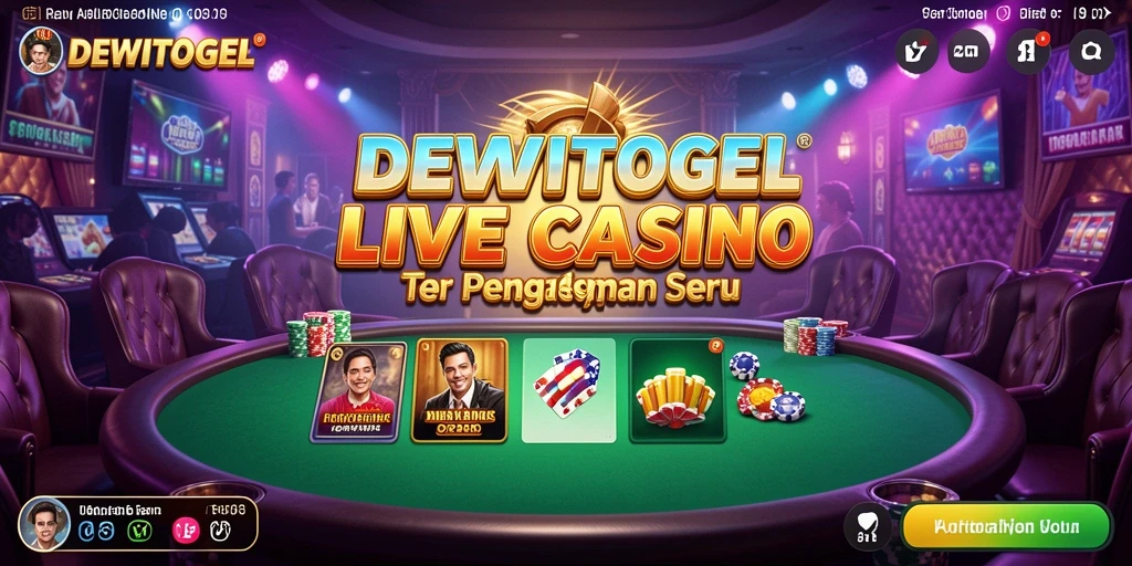 Tampilan gameplay Live Casino DEWITOGEL yang mengesankan dan interaktif.