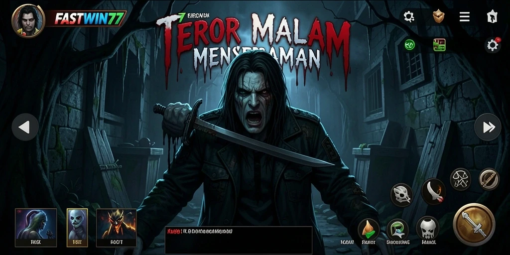 Tampilan gameplay FASTWIN77 yang menyeramkan dan menegangkan.
