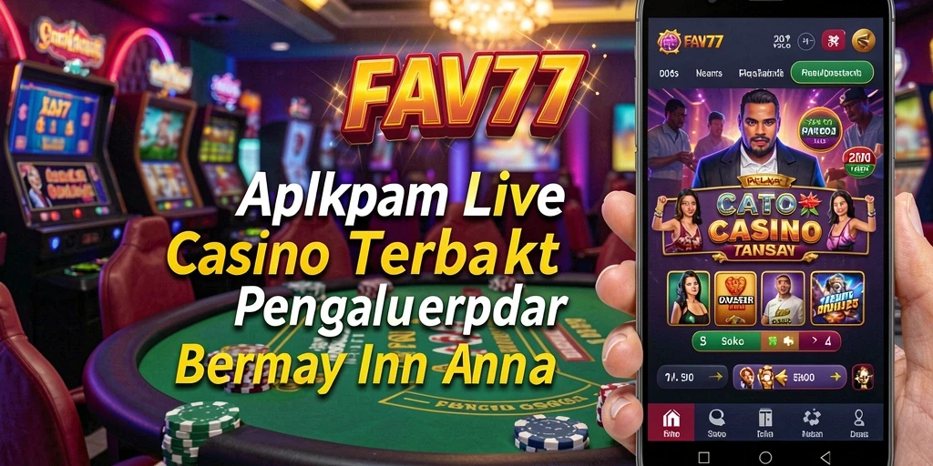 Screenshot gameplay FAV77 menampilkan dealer langsung dalam aksi yang mendebarkan.