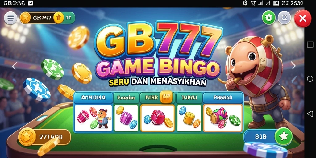 Tampilan fitur gameplay Bingo yang menarik dan interaktif.