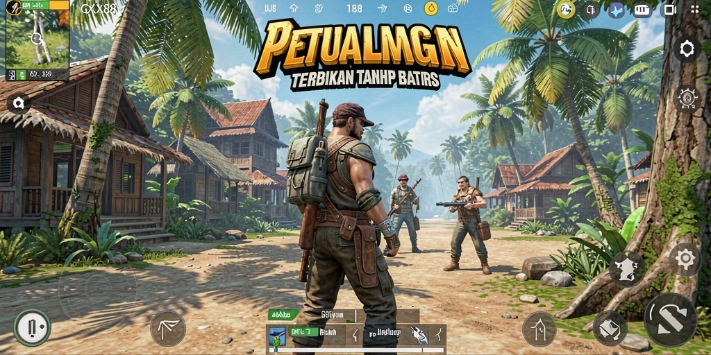 Tangkapan layar GX88 menampilkan eksplorasi dunia terbuka yang menakjubkan.