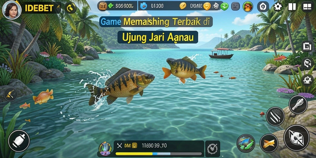 Gameplay memancing seru dengan tampilan grafik yang memukau.