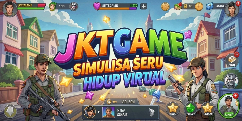 Tampilan gameplay JKTGAME yang menarik dalam simulasi kehidupan.