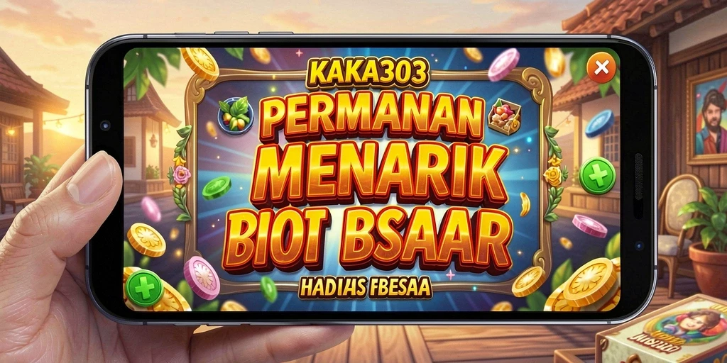 Screenshot menampilkan gameplay KAKA303 dengan berbagai tema Slot yang menarik.