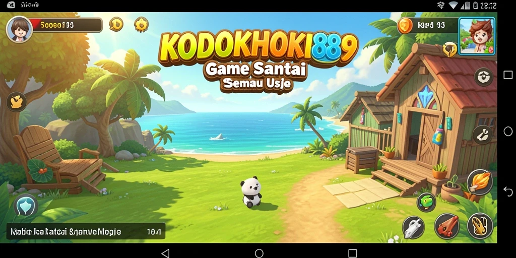 Tampilan menarik gameplay KODOKHOKI889 yang fun dan santai.