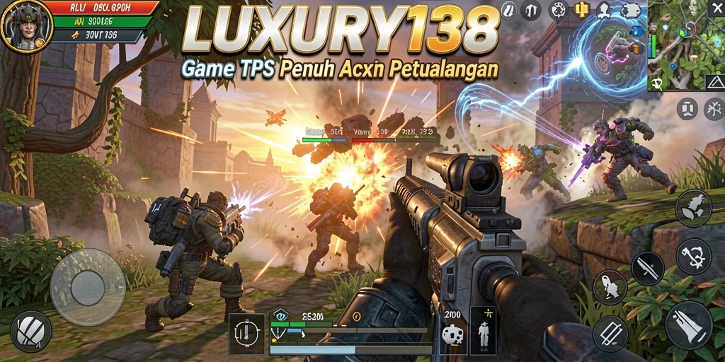 Tampilan gameplay TPS yang mendebarkan dan menarik.