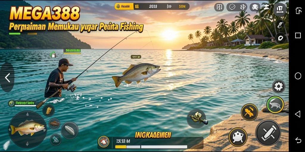 Gameplay menantang dalam MEGA388 saat menangkap ikan