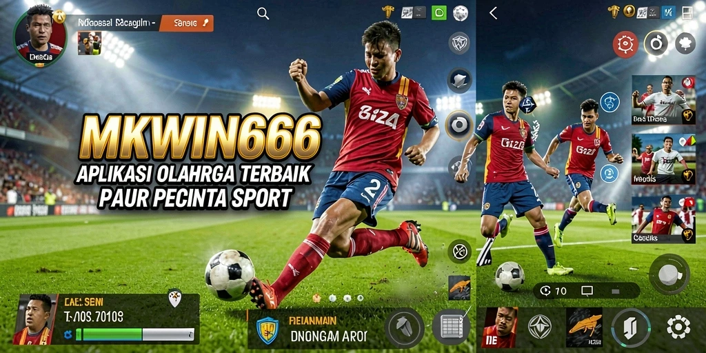 Tangkapan layar utama MKWIN666 menampilkan gameplay dinamis olahraga.