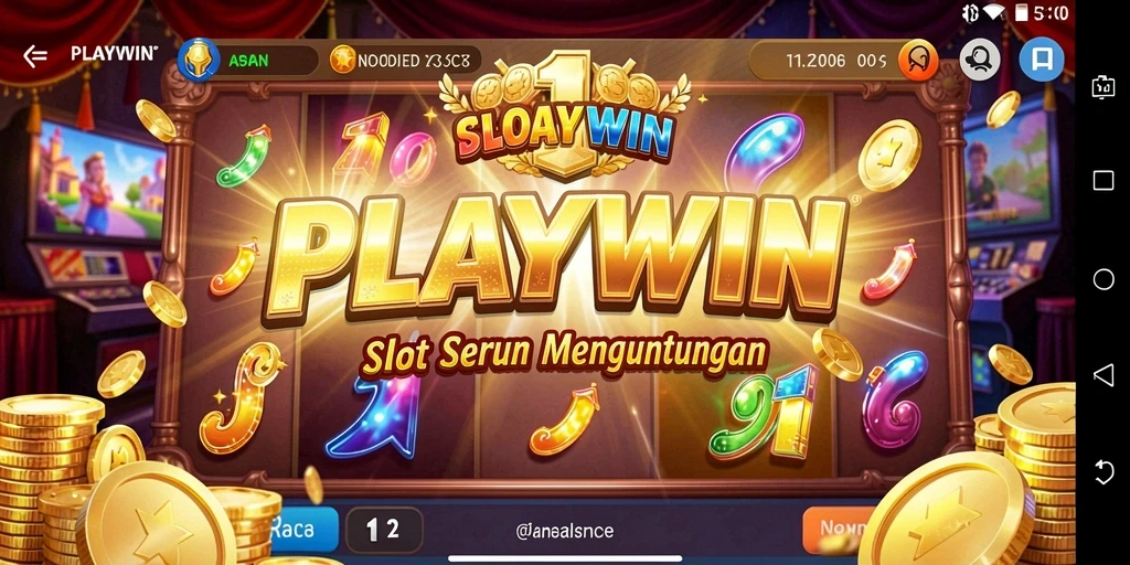Gameplay menarik dari aplikasi Slot PLAYWIN dengan berbagai tema.