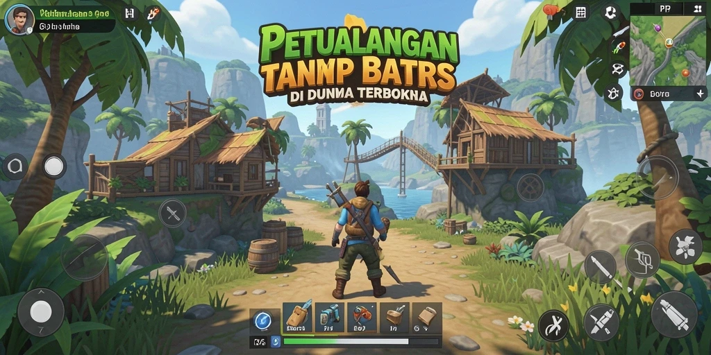 Screenshot gameplay PP7 yang menampilkan aksi eksplorasi dunia terbuka.