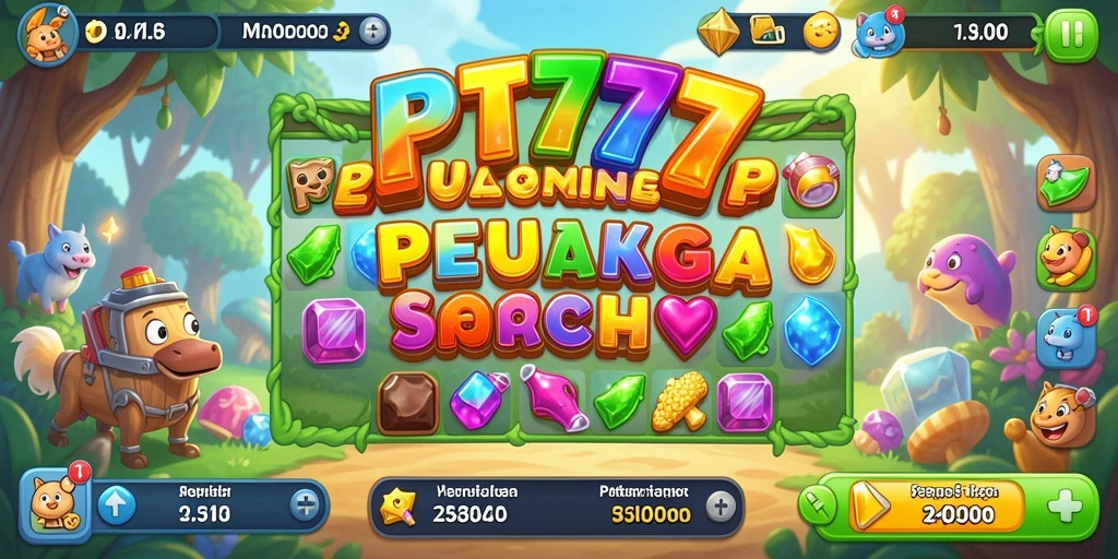 Tampilan gameplay menawan dari PT777 dalam genre Match-3.