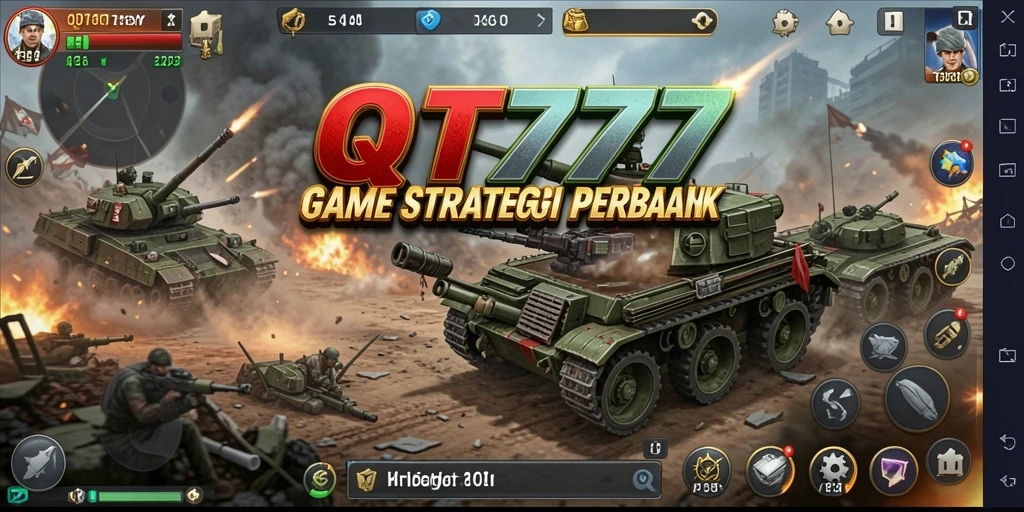 Tampilan gameplay strategis QT777 yang mendebarkan.