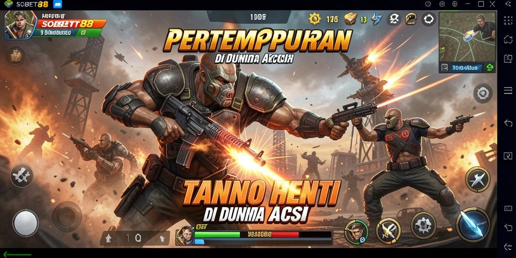Screenshot SOBET88 menampilkan adu aksi seru dalam permainan.