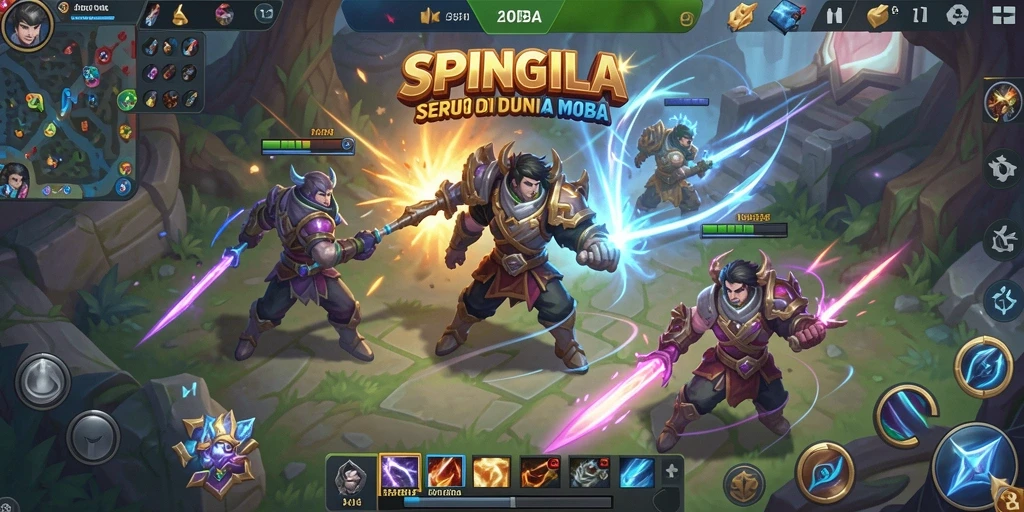 Tampilan gameplay SPINGILA yang intens dan strategis.