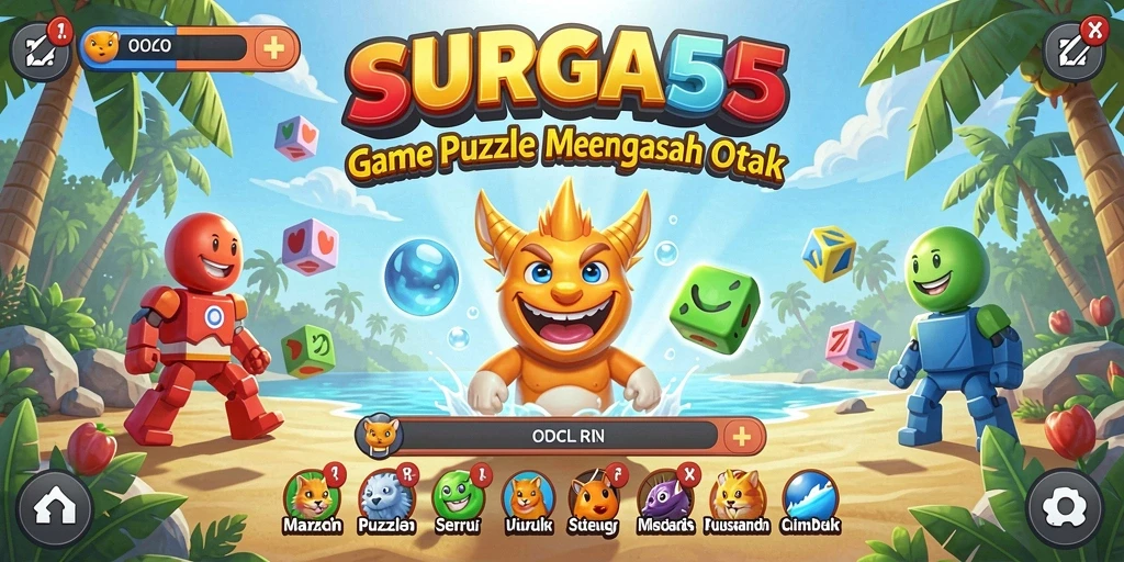Tampilan gameplay Puzzle yang penuh warna dan menantang.