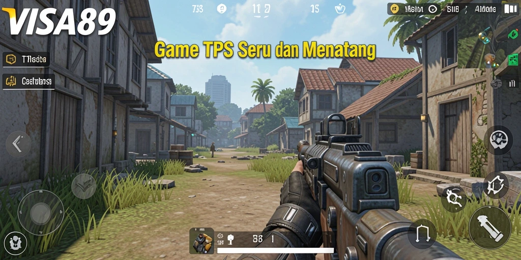 Tampilan gameplay melawan musuh dalam VISA89 yang mendebarkan.